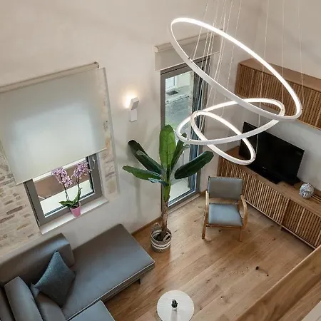 アパート Chania Escapes Loft 50 Meters By The Sea *