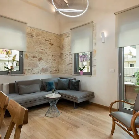 公寓 Chania Escapes Loft 50 Meters By The Sea